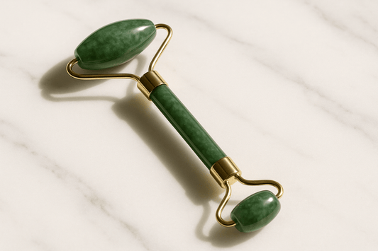 Rouleau de Jade Facial – Massage Anti-Âge et Drainage Lymphatique